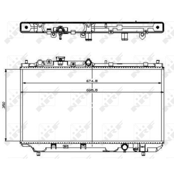 Radiador, refrigeración del motor - NFR 509512