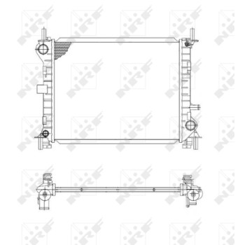 Radiador, refrigeración del motor - NFR 509614