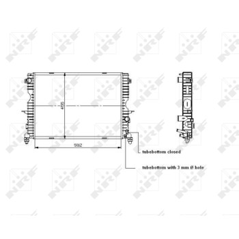 Radiador, refrigeración del motor - NFR 509729