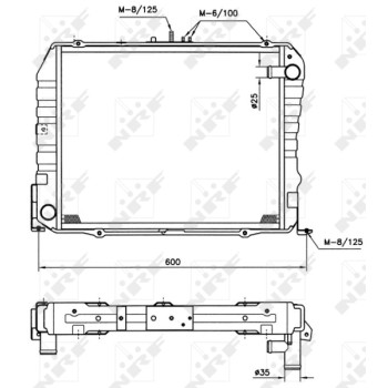 Radiador, refrigeración del motor - NFR 513962