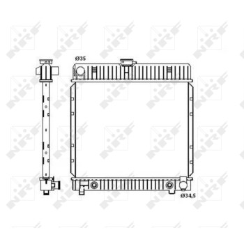 Radiador, refrigeración del motor - NFR 514250