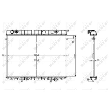 Radiador, refrigeración del motor - NFR 519532