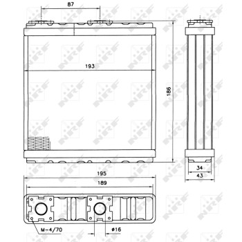 Radiador de calefacción - NFR 52098