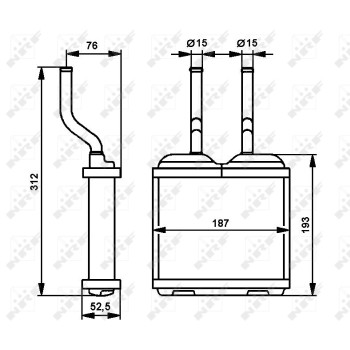 Radiador de calefacción - NFR 52103