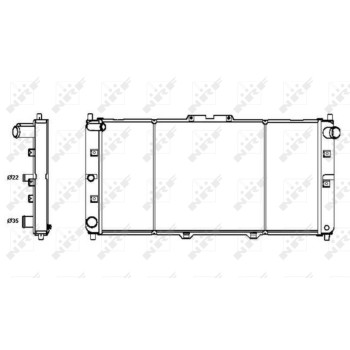 Radiador, refrigeración del motor - NFR 52121