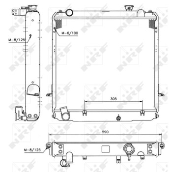 Radiador, refrigeración del motor - NFR 52185