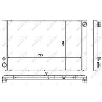 Radiador, refrigeración del motor - NFR 53018