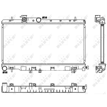 Radiador, refrigeración del motor - NFR 53038