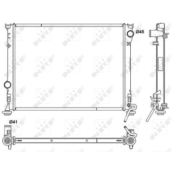 Radiador, refrigeración del motor - NFR 53042
