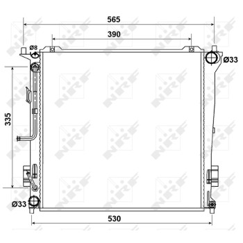 Radiador, refrigeración del motor - NFR 53163