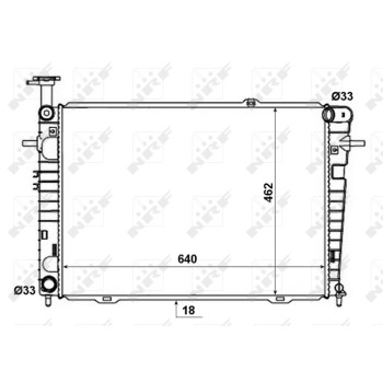 Radiador, refrigeración del motor - NFR 53192
