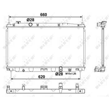 Radiador, refrigeración del motor - NFR 53194