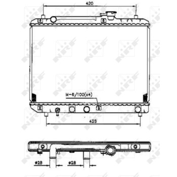 Radiador, refrigeración del motor - NFR 53207