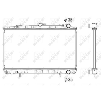 Radiador, refrigeración del motor - NFR 53271
