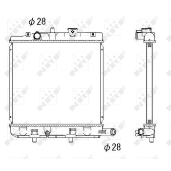 Radiador, refrigeración del motor - NFR 53291