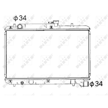 Radiador, refrigeración del motor - NFR 53351