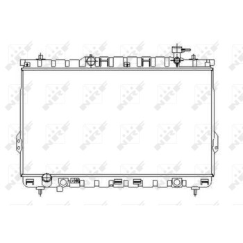 Radiador, refrigeración del motor - NFR 53357
