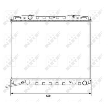 Radiador, refrigeración del motor - NFR 53365