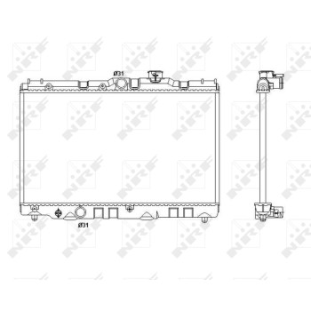 Radiador, refrigeración del motor - NFR 53399
