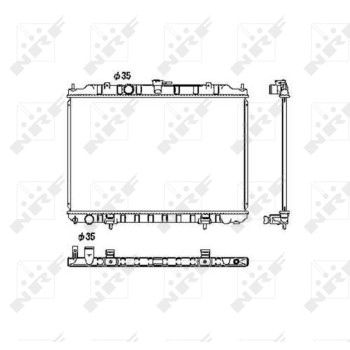 Radiador, refrigeración del motor - NFR 53452
