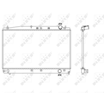 Radiador, refrigeración del motor - NFR 53466