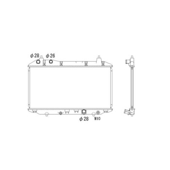 Radiador, refrigeración del motor - NFR 53529