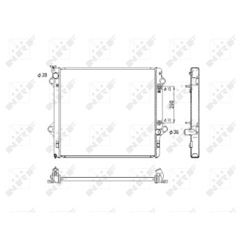 Radiador, refrigeración del motor - NFR 53575