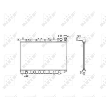 Radiador, refrigeración del motor - NFR 53583
