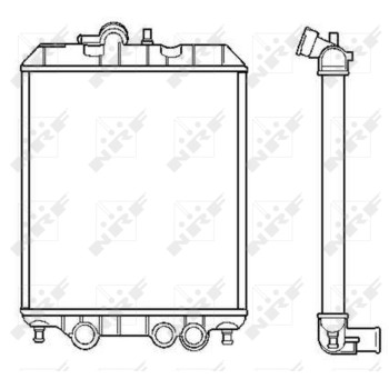 Radiador, refrigeración del motor - NFR 53618