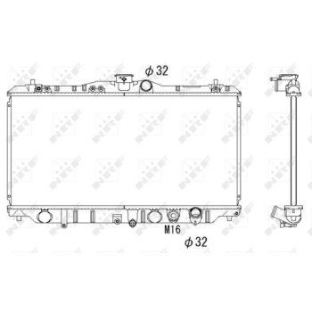 Radiador, refrigeración del motor - NFR 536352