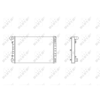 Radiador, refrigeración del motor - NFR 53665