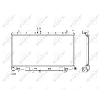 Radiador, refrigeración del motor - NFR 53823