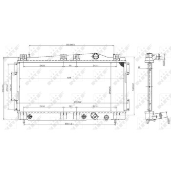 Radiador, refrigeración del motor - NFR 53955