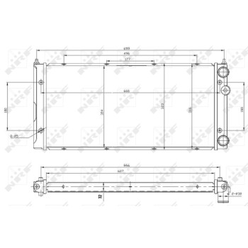 Radiador, refrigeración del motor - NFR 53960