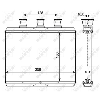 Radiador de calefacción - NFR 54278