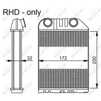 Radiador de calefacción - NFR 54286