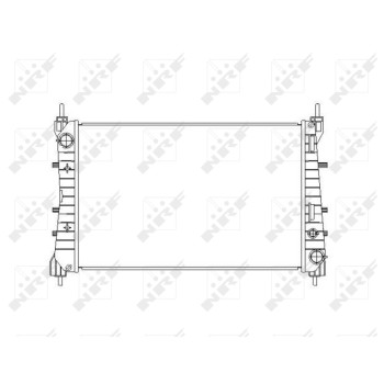 Radiador, refrigeración del motor - NFR 54503