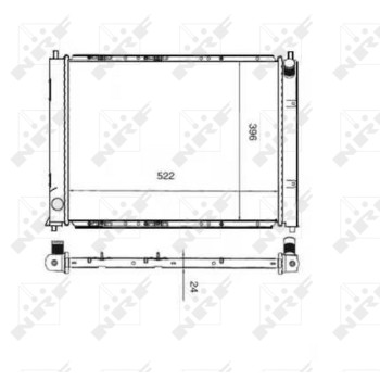 Radiador, refrigeración del motor - NFR 55339
