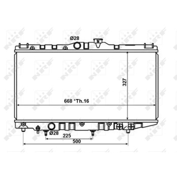 Radiador, refrigeración del motor - NFR 566707