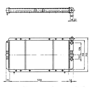 Radiador, refrigeración del motor - NFR 57323