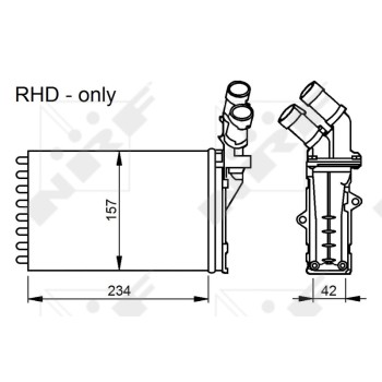Radiador de calefacción - NFR 58034