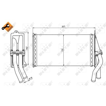 Radiador de calefacción - NFR 58037