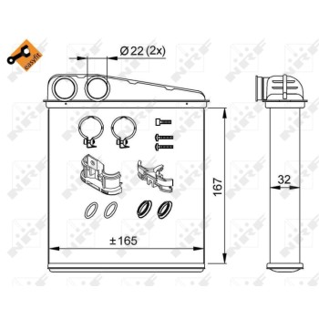 Radiador de calefacción - NFR 58211