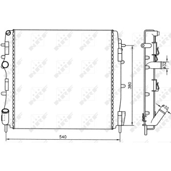 Radiador, refrigeración del motor - NFR 58316