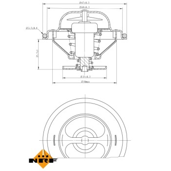 Termostato, refrigerante - NFR 725072