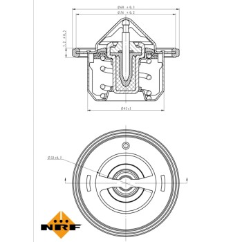 Termostato, refrigerante - NFR 725084