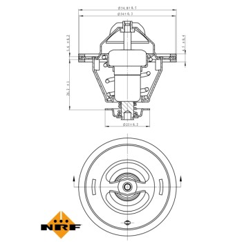 Termostato, refrigerante - NFR 725125