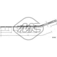 Cable de accionamiento, freno de estacionamiento