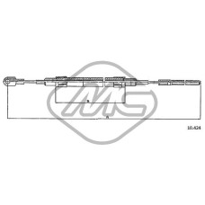 Cable de accionamiento, freno de estacionamiento