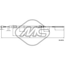 Cable de accionamiento, freno de estacionamiento
